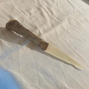 Rustic Antler Handle Knife
